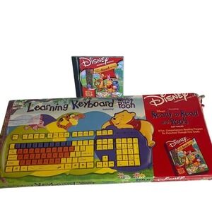 Disney Winnie the Pooh Microsoft Learning Keyboard DS KB10 With Box & Software